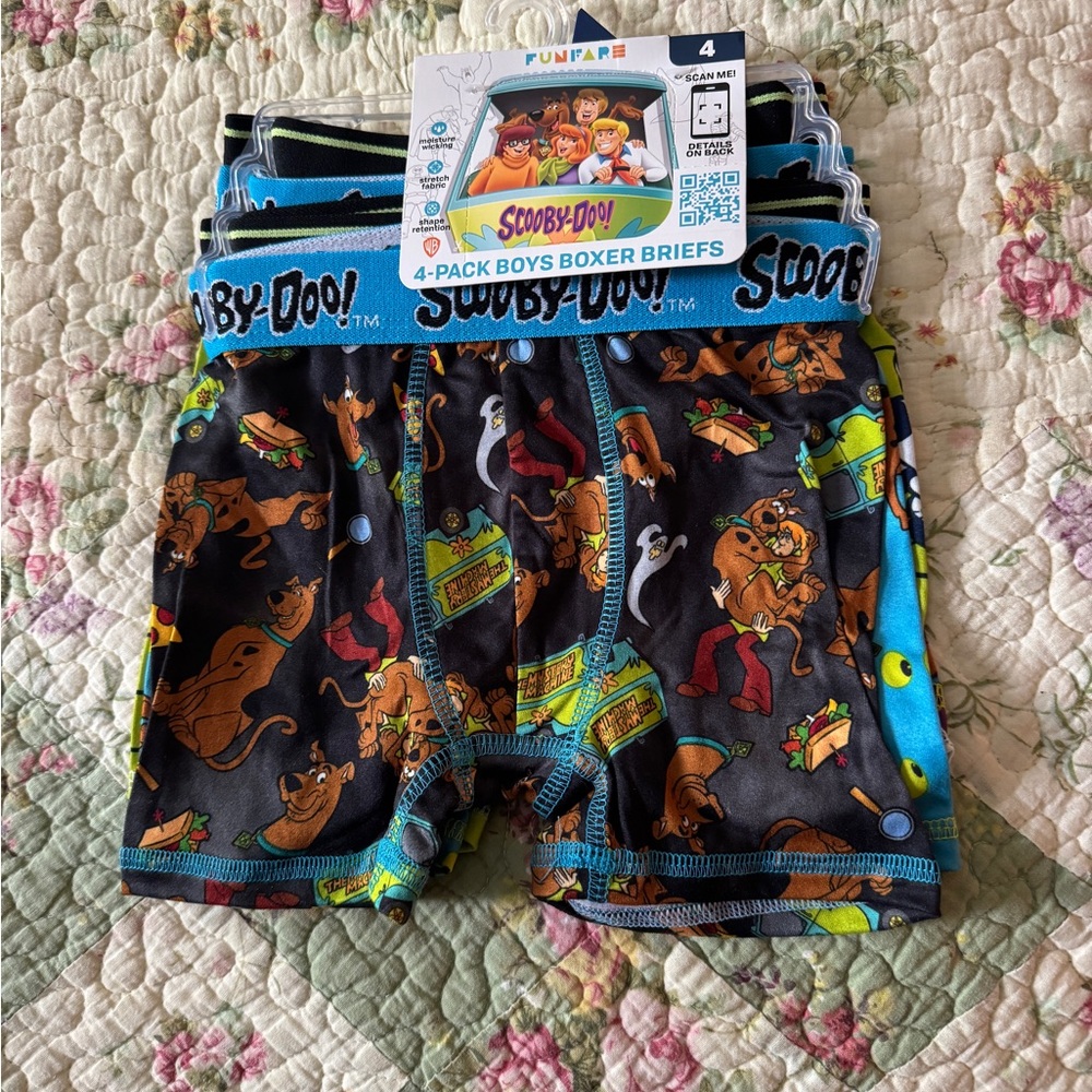 Black and Blue Boxer Briefs Elastic Waistband